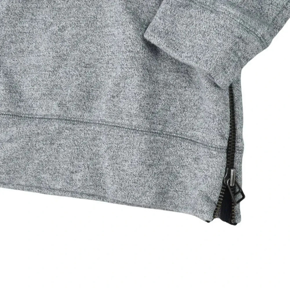 Soft Surroundings Grey Pullover Sweater Cut-out Size Small Minimalist Coastal - Picture 3 of 8